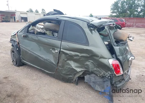 2012 Fiat 500 Pop из США, поврежденный, VIN 3C3CFFAR3CT280746